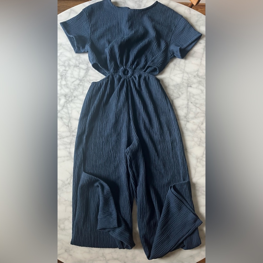 Like New Zara Size 11-12 Navy Romper